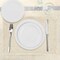 Ambesonne Ivory Place Mats Set of 4, Classic Victorian Style Monochrome Damask Background with Swirl Floral Effects Print, Washable Fabric Placemats for Dining Table, Standard Size, Cream